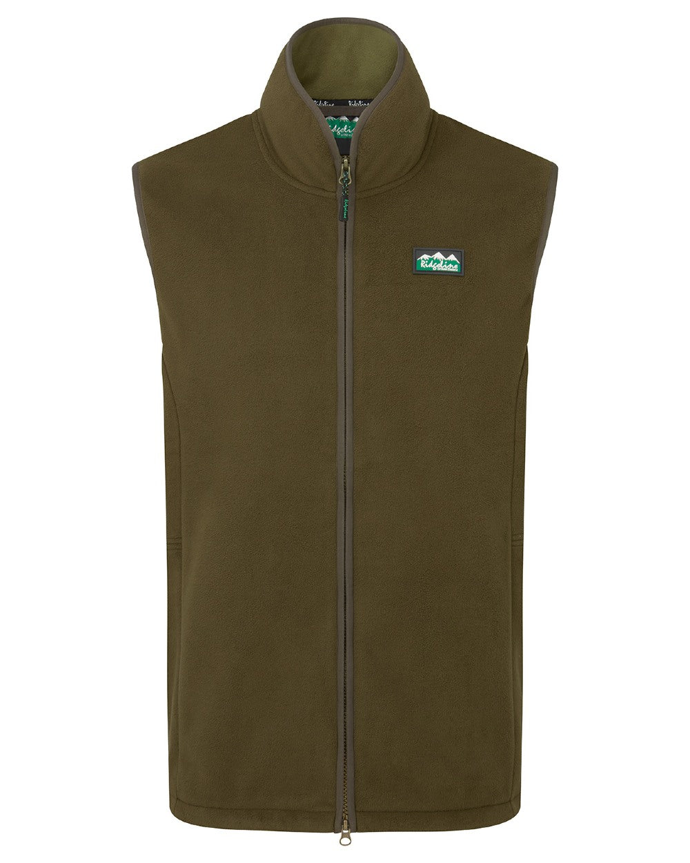 Moody Teak Coloured Ridgeline Mens Kodiak Gilet on white background 