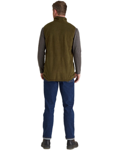 Moody Teak Coloured Ridgeline Mens Kodiak Gilet on white background 