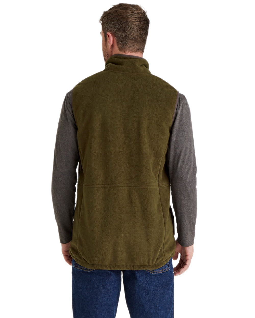 Moody Teak Coloured Ridgeline Mens Kodiak Gilet on white background 
