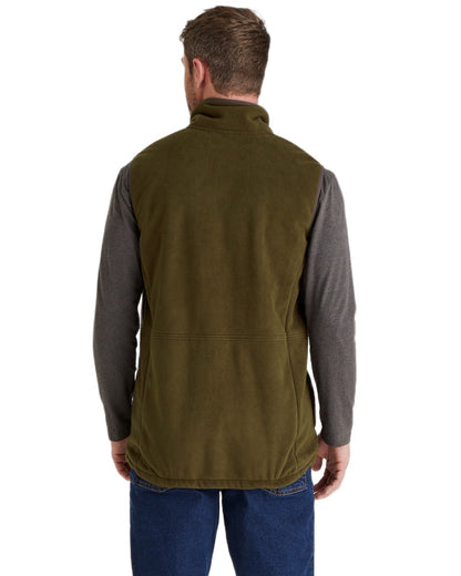 Moody Teak Coloured Ridgeline Mens Kodiak Gilet on white background 