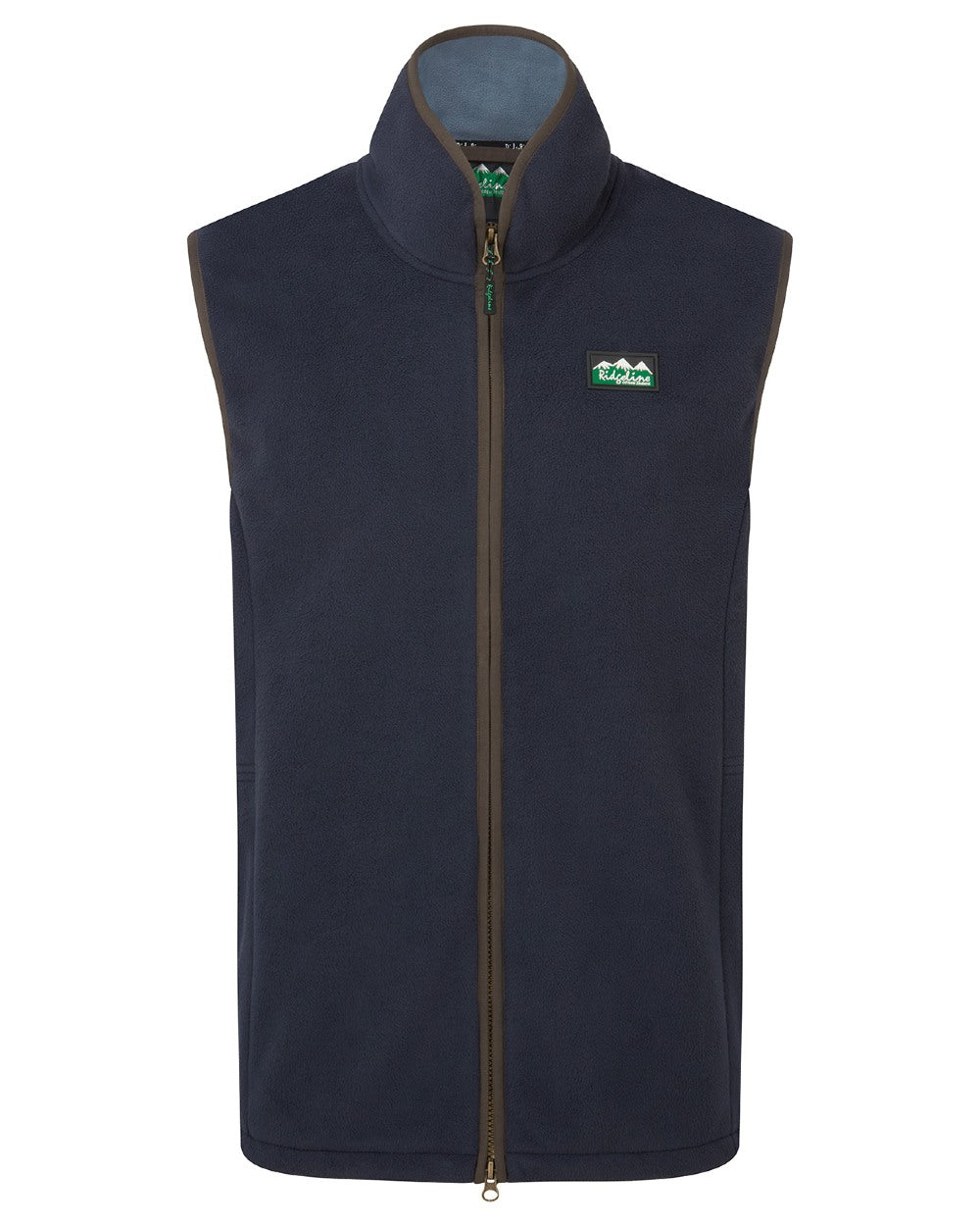 Navy Coloured Ridgeline Mens Kodiak Gilet on white background 