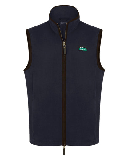 Navy coloured Ridgeline Mens Monarch Gilet on white background 