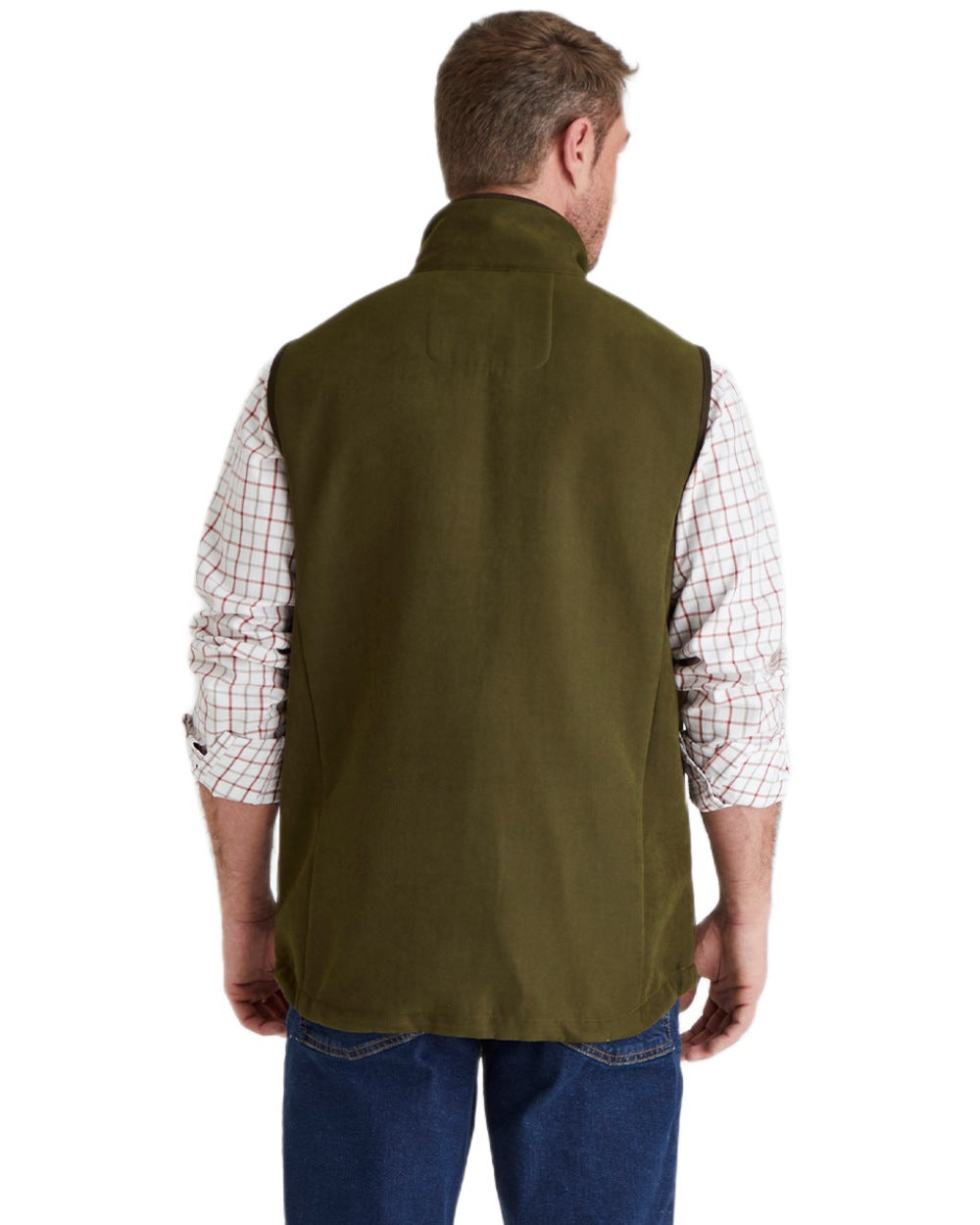Teak coloured Ridgeline Mens Monarch Gilet on white background 