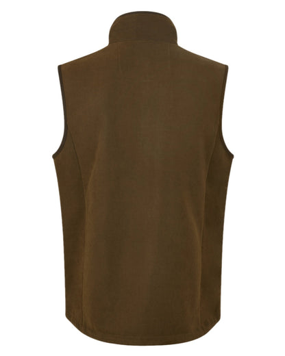 Teak coloured Ridgeline Mens Monarch Gilet on backwater background 