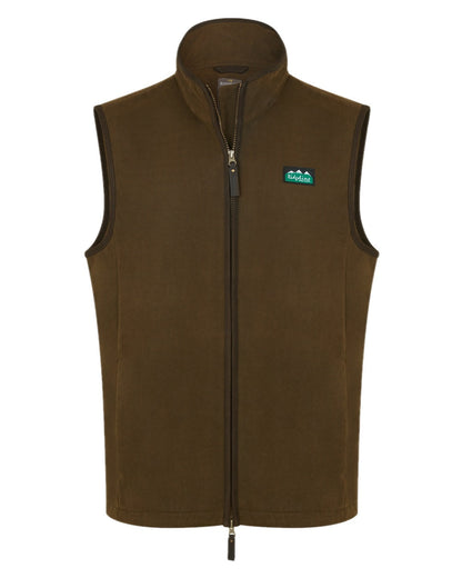 Teak coloured Ridgeline Mens Monarch Gilet on white background 