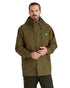 Teak coloured Ridgeline Mens Monsoon Light Jacket on white background 