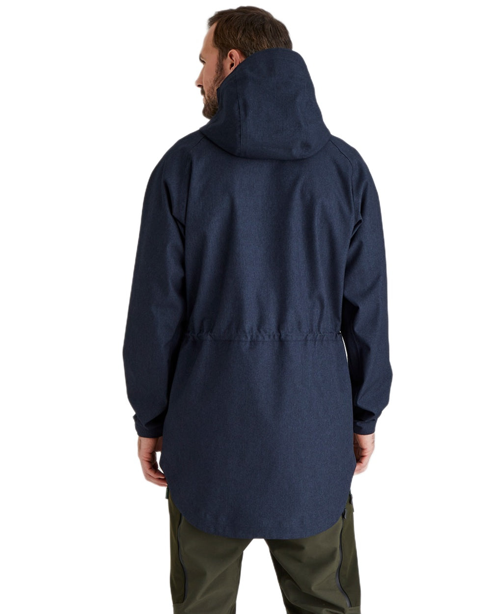 Navy Marl coloured Ridgeline Mens Monsoon Light Smock on white background 