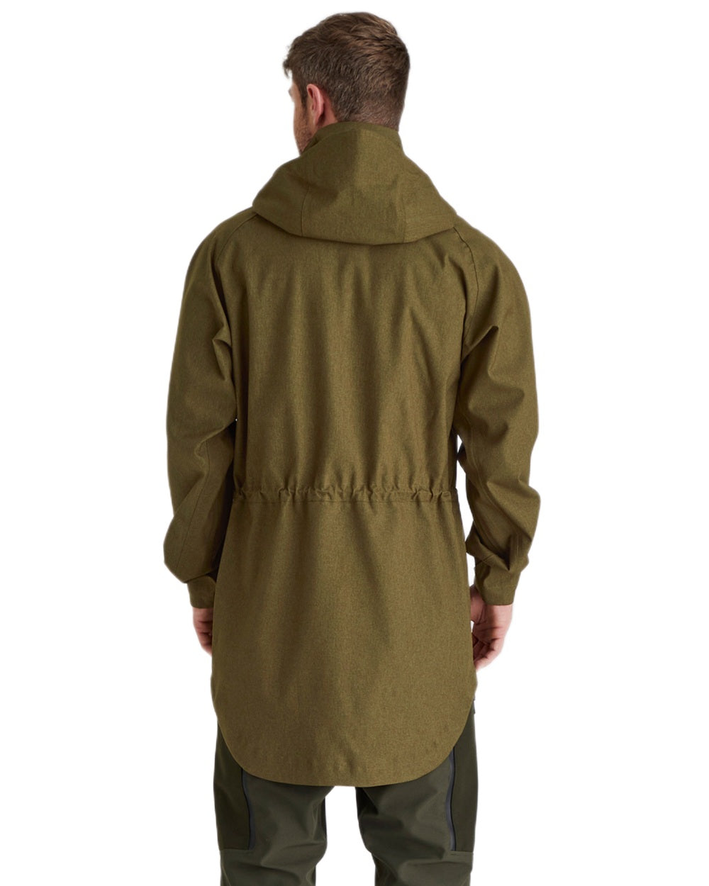 Teak coloured Ridgeline Mens Monsoon Light Smock on white background 