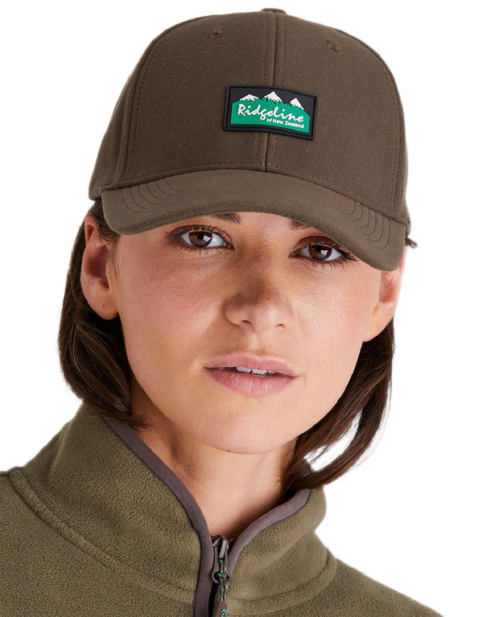 Bark Coloured Ridgeline Monsoon Classic Cap on white background 