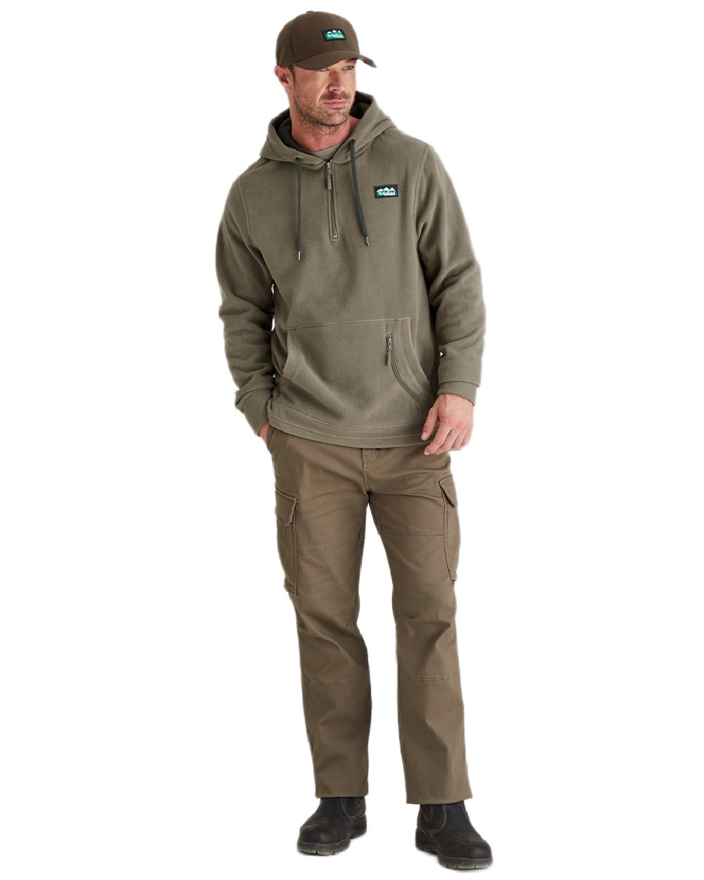 Bark Coloured Ridgeline Monsoon Classic Cap on white background 