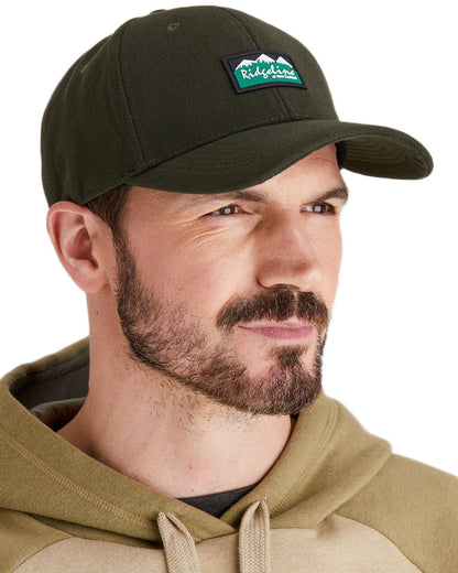 Deep Forest Coloured Ridgeline Monsoon Classic Cap on white background 