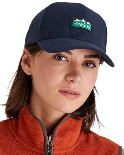 Navy Coloured Ridgeline Monsoon Classic Cap on white background 