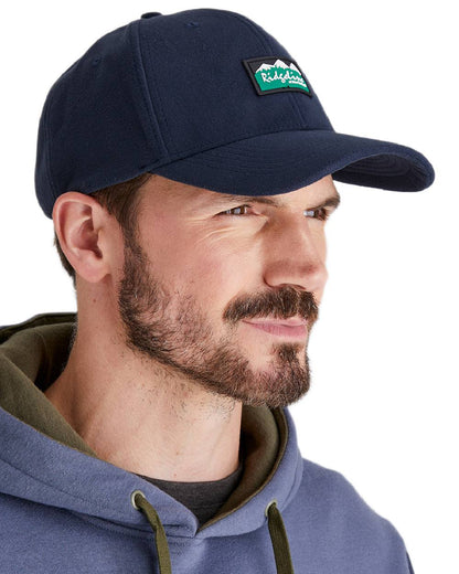 Navy Coloured Ridgeline Monsoon Classic Cap on white background 