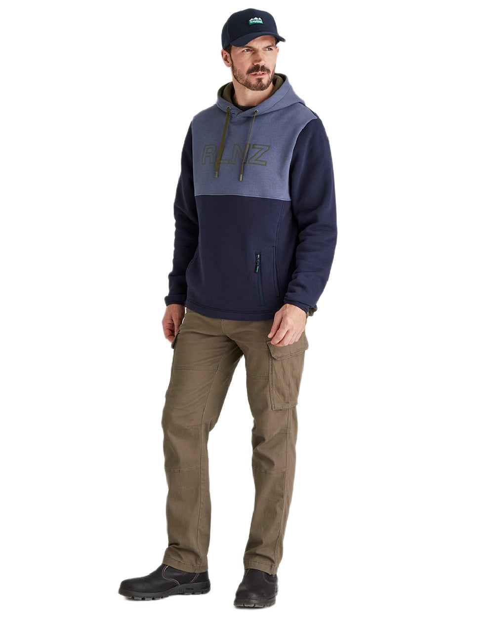 Navy Coloured Ridgeline Monsoon Classic Cap on white background 