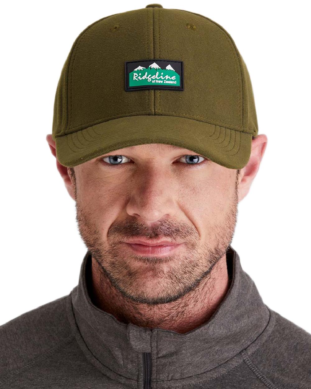Teak Coloured Ridgeline Monsoon Classic Cap on white background 