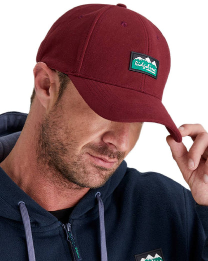 Winter Berry Coloured Ridgeline Monsoon Classic Cap on white background 