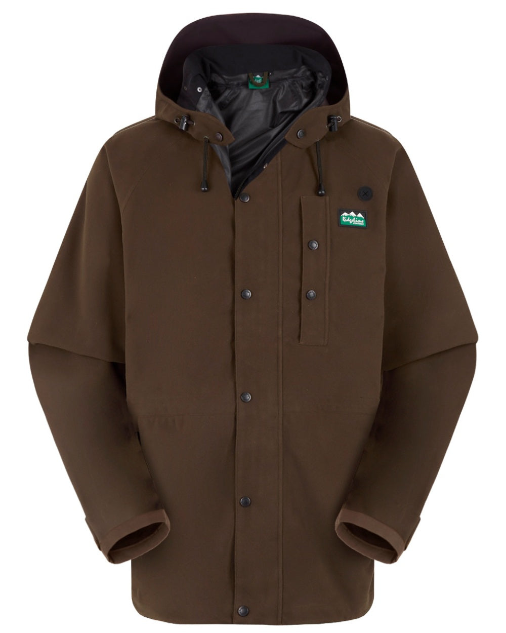 Bark Coloured Ridgeline Monsoon Classic Jacket On A White Background 
