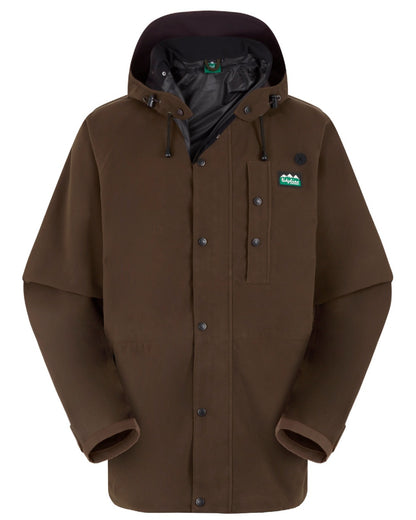 Bark Coloured Ridgeline Monsoon Classic Jacket On A White Background 