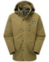 Teak coloured Monsoon Classic Waterproof Jacket on white background 