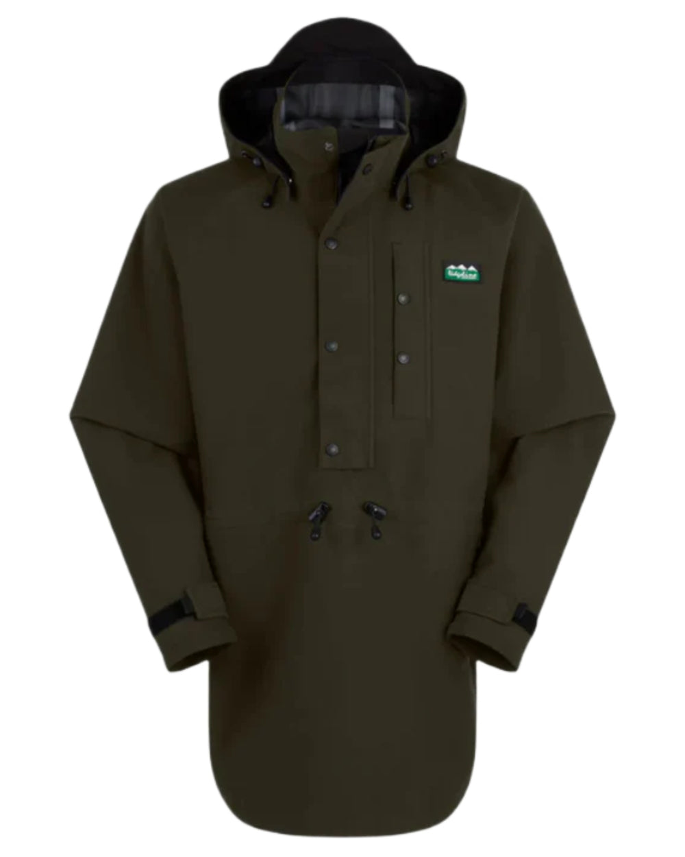 Deep Forest Coloured Ridgeline Monsoon Classic Waterproof Smock on white background 