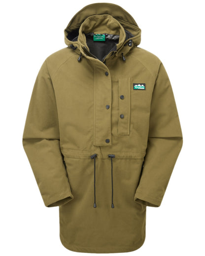 Teak Coloured Ridgeline Monsoon Classic Waterproof Smock on white background 