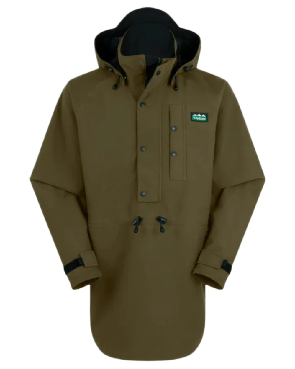 Teak Coloured Ridgeline Monsoon Classic Waterproof Smock on white background 