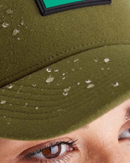 Teak Coloured Ridgeline Monsoon Trucker Cap on white background  