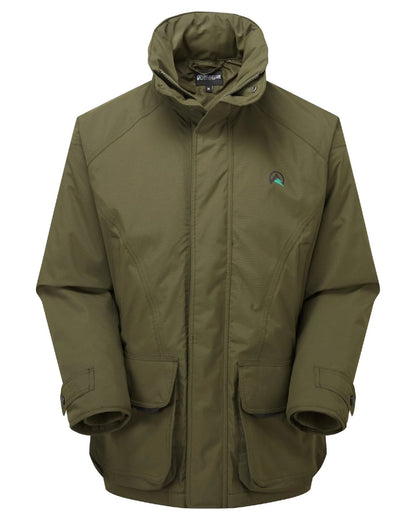 Olive Ridgeline Sovereign Field Coat on white background 