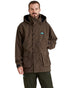 Bark coloured Ridgeline Torrent Waterproof Jacket on white background 