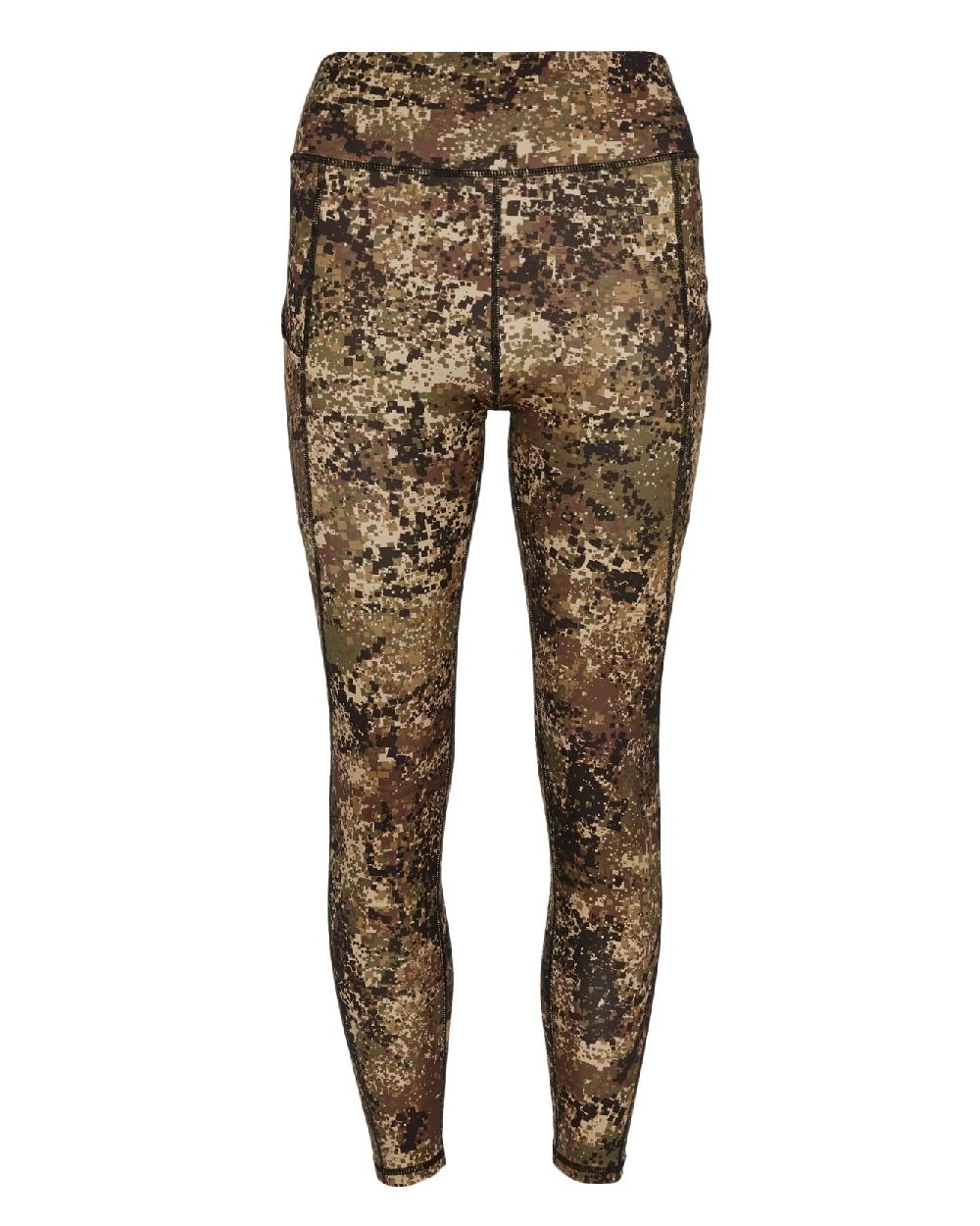 Dirt-Camo coloured Ridgeline Womens Infinity Leggings on white background 