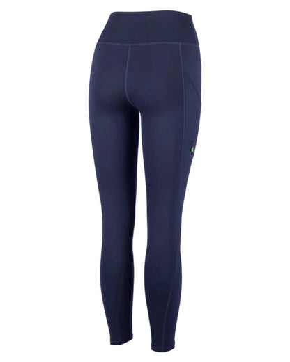 Navy coloured Ridgeline Womens Infinity Leggings on white background 