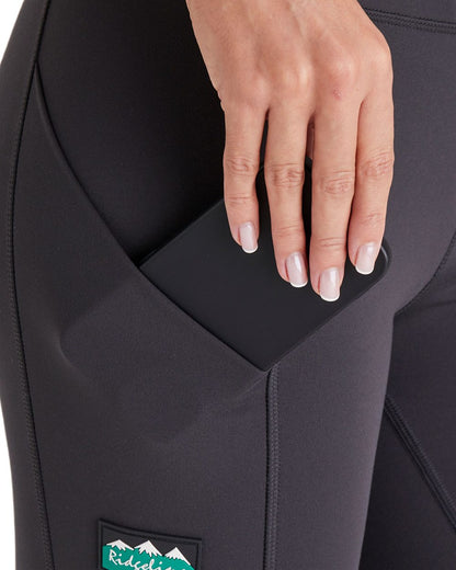 Shale coloured Ridgeline Womens Infinity Leggings on white background 