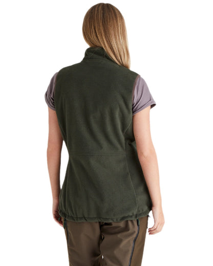 Deep Forest coloured Ridgeline Womens Kodiak Gilet on white background 