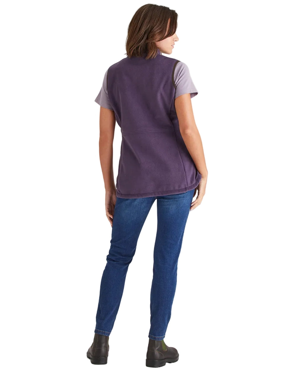 Nightshade Coloured Ridgeline Womens Kodiak Gilet on white background 