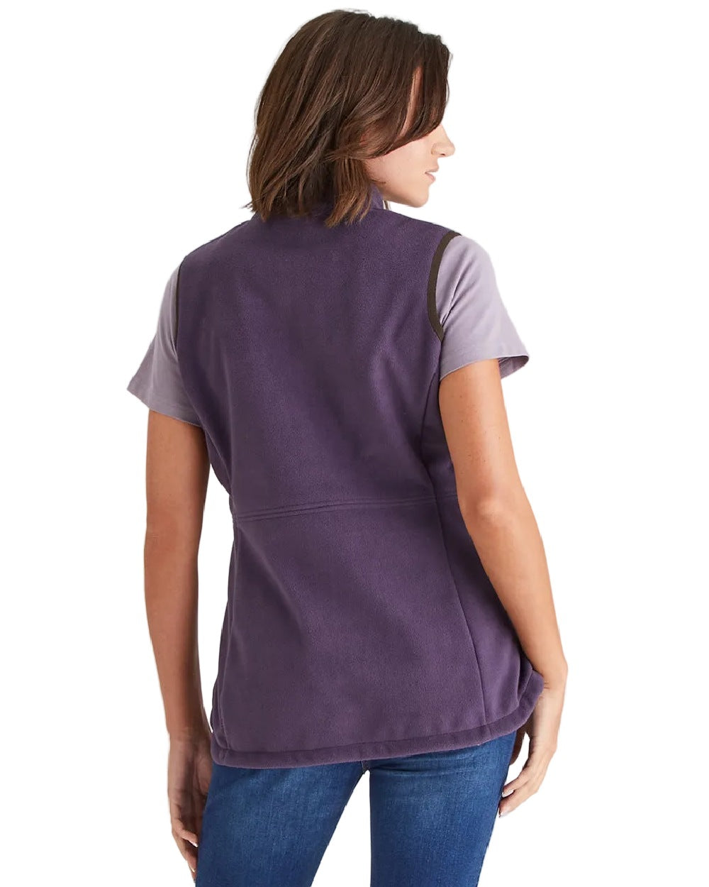 Nightshade Coloured Ridgeline Womens Kodiak Gilet on white background 