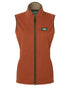 Russet coloured Ridgeline Womens Kodiak Gilet on white background 
