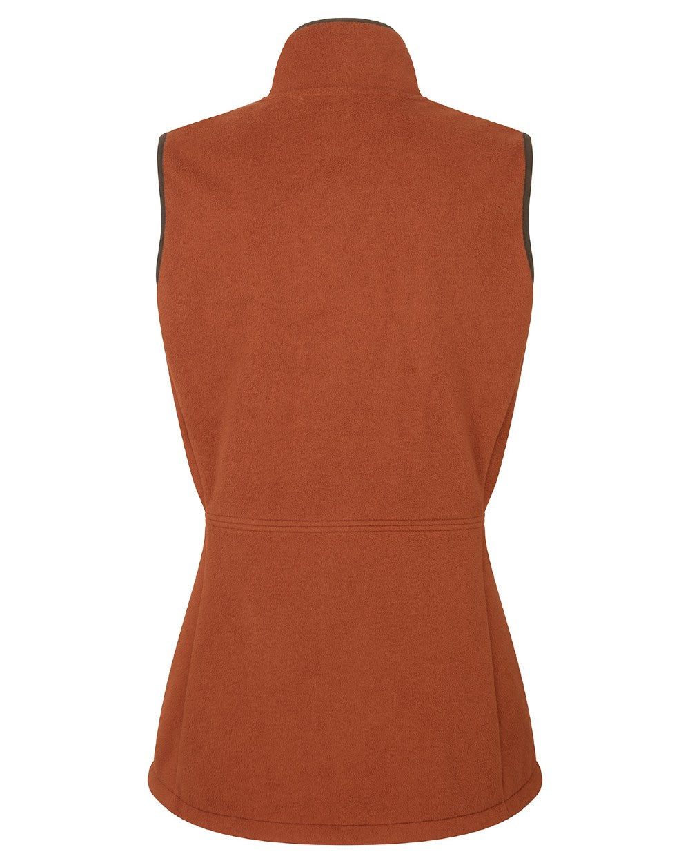 Russet coloured Ridgeline Womens Kodiak Gilet on white background 