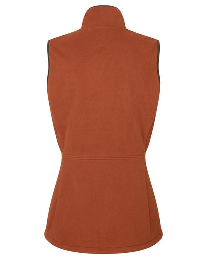 Russet coloured Ridgeline Womens Kodiak Gilet on white background 