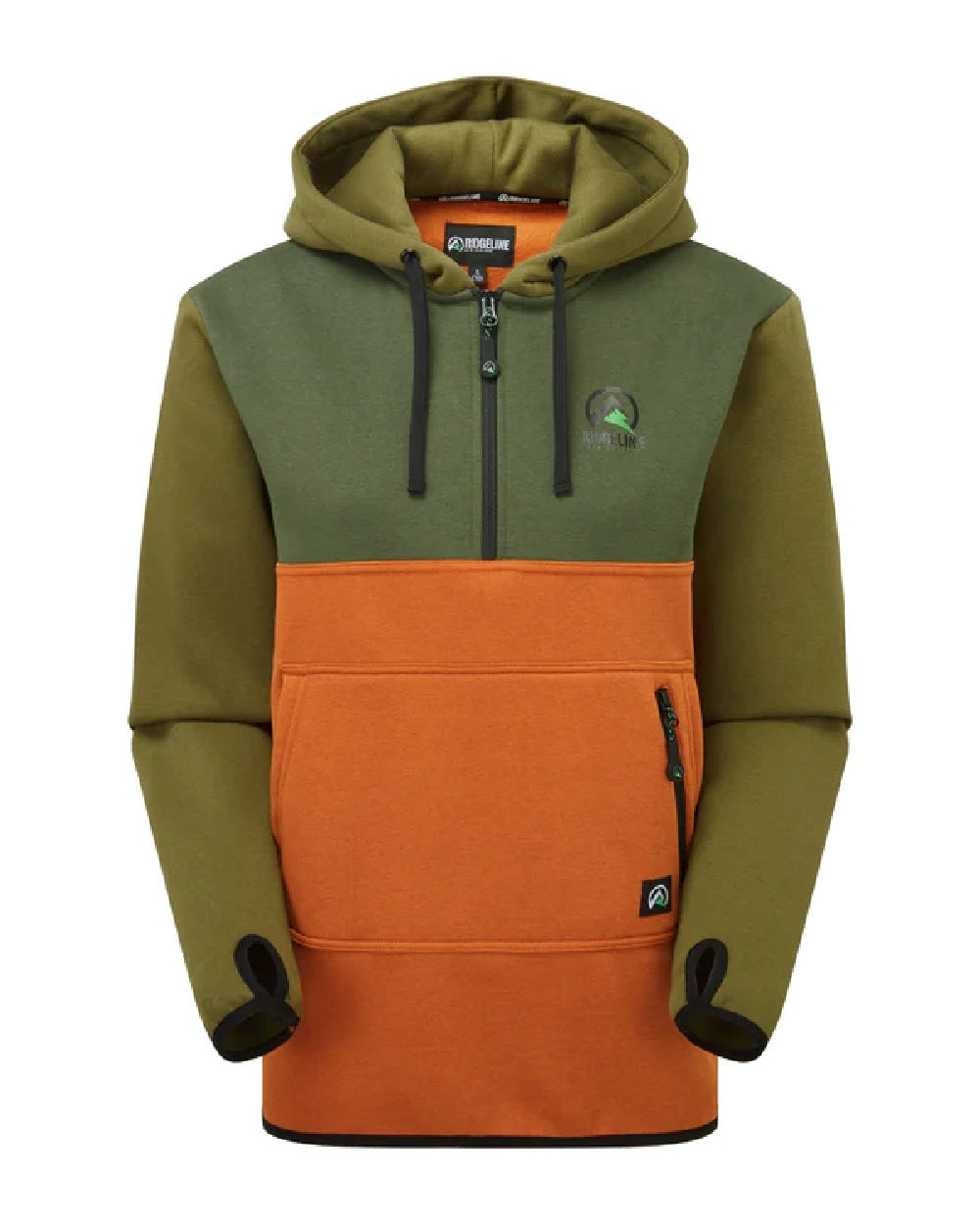 Ridgeline Tribe Hoodie in Tri-Colour Autumnal 