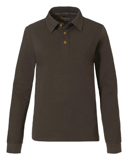 Olive Green coloured Rovince Mens Bamboo Polo Shirts on white background 