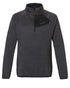 Grey Coloured Rovince Mens Ergoline Pullover Half Zip Fleece Jacket On A White Background 