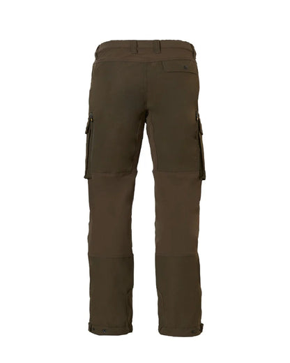 Olive Green Coloured Rovince Mens Flexline Trousers on white background 