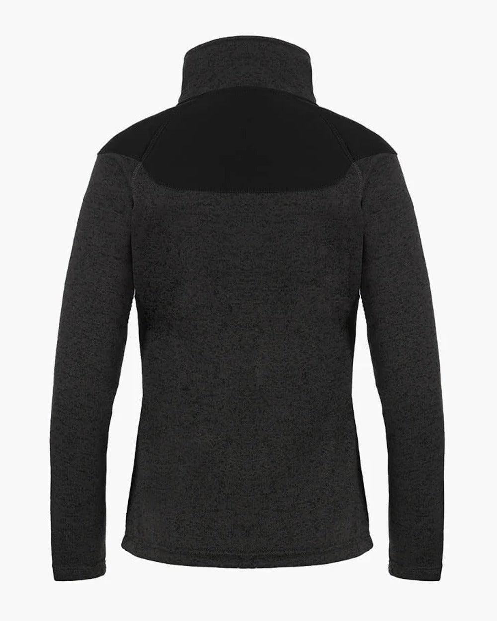 Anthracite coloured Rovince Womens Coarse Fleece Jacket on white background 