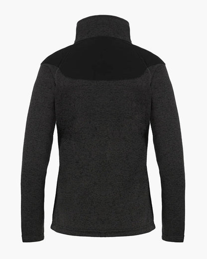 Anthracite coloured Rovince Womens Coarse Fleece Jacket on white background 