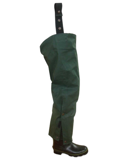 Olive Green coloured Seal Flex Chaps on white background 