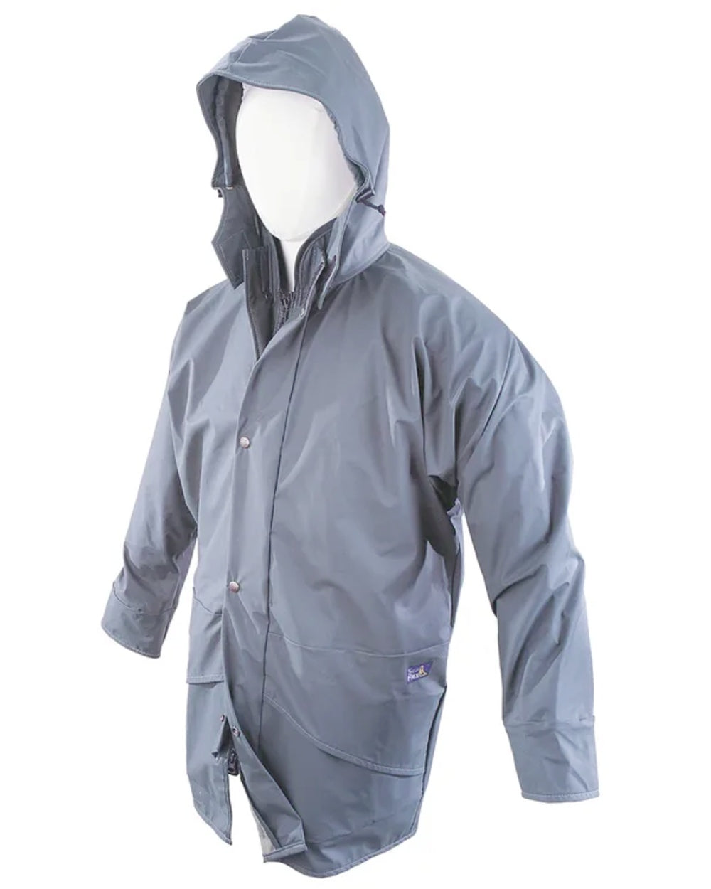 Navy Blue coloured Seal Flex Parka on white background 