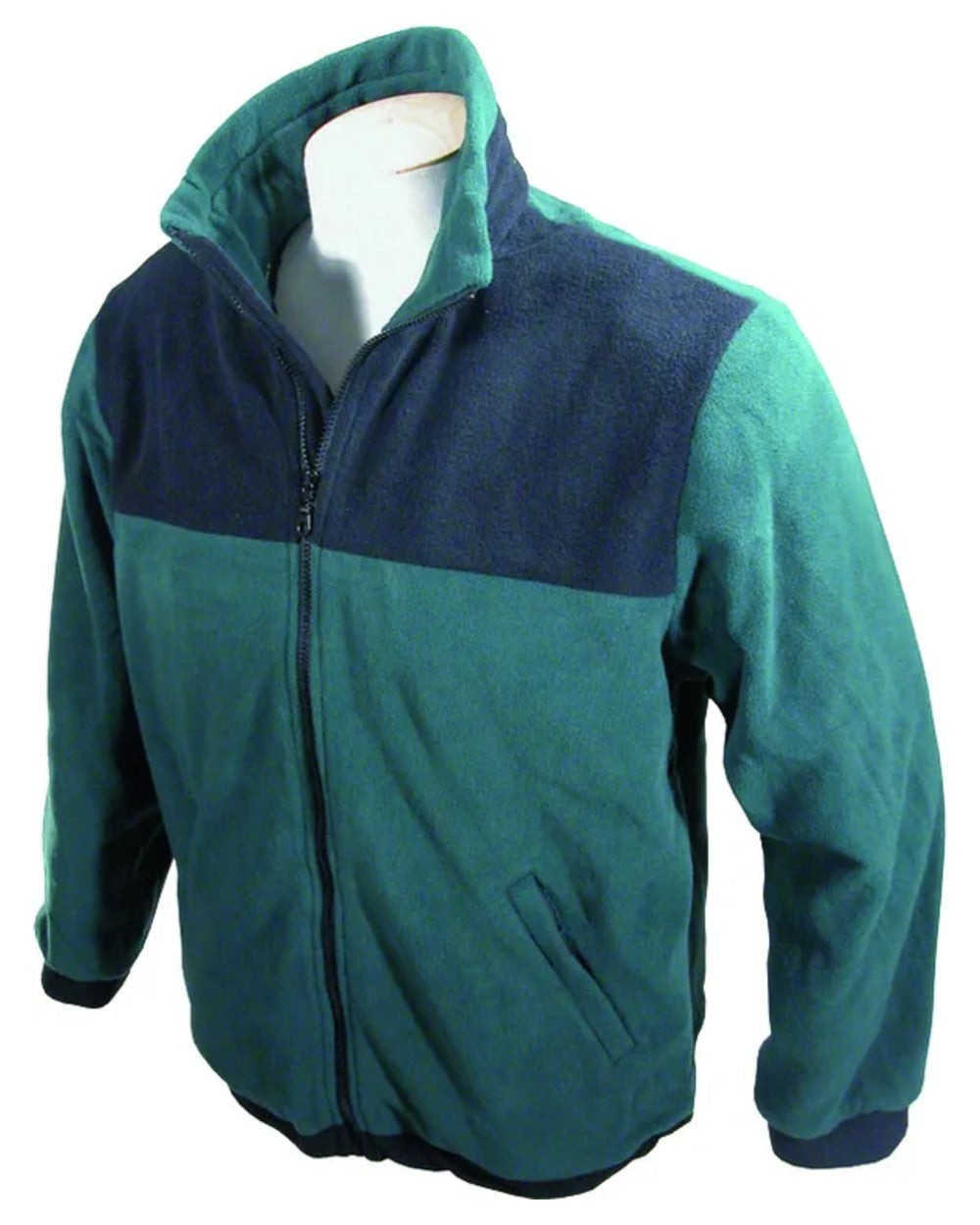 Green Black coloured Seal Flex Polar Fleece Jacket on white background 