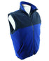Blue Back coloured Seal Flex Polar Fleece Vest on white background 