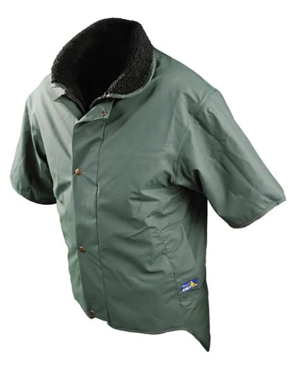 Olive Green coloured Seal Flex Short Sleeved Vest on white background 