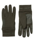 Olive Coloured Sealskinz Acle Water Repellent Nano Fleece Glove on white background 